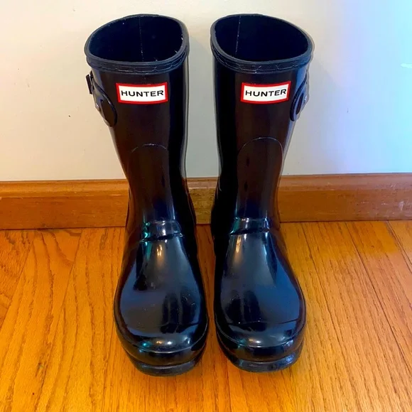 HUNTER ORIGINAL SHORT RAINBOOTS - Picture 1 of 8